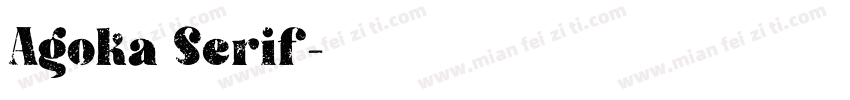 Agoka Serif字体转换